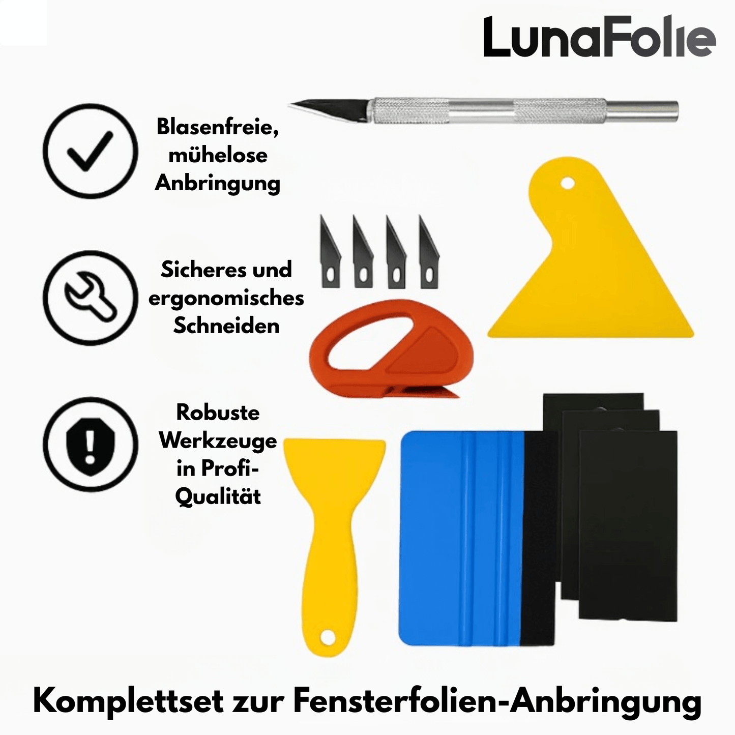 Montage-Set für Fensterfolie (10× einfacher anzubringen!)