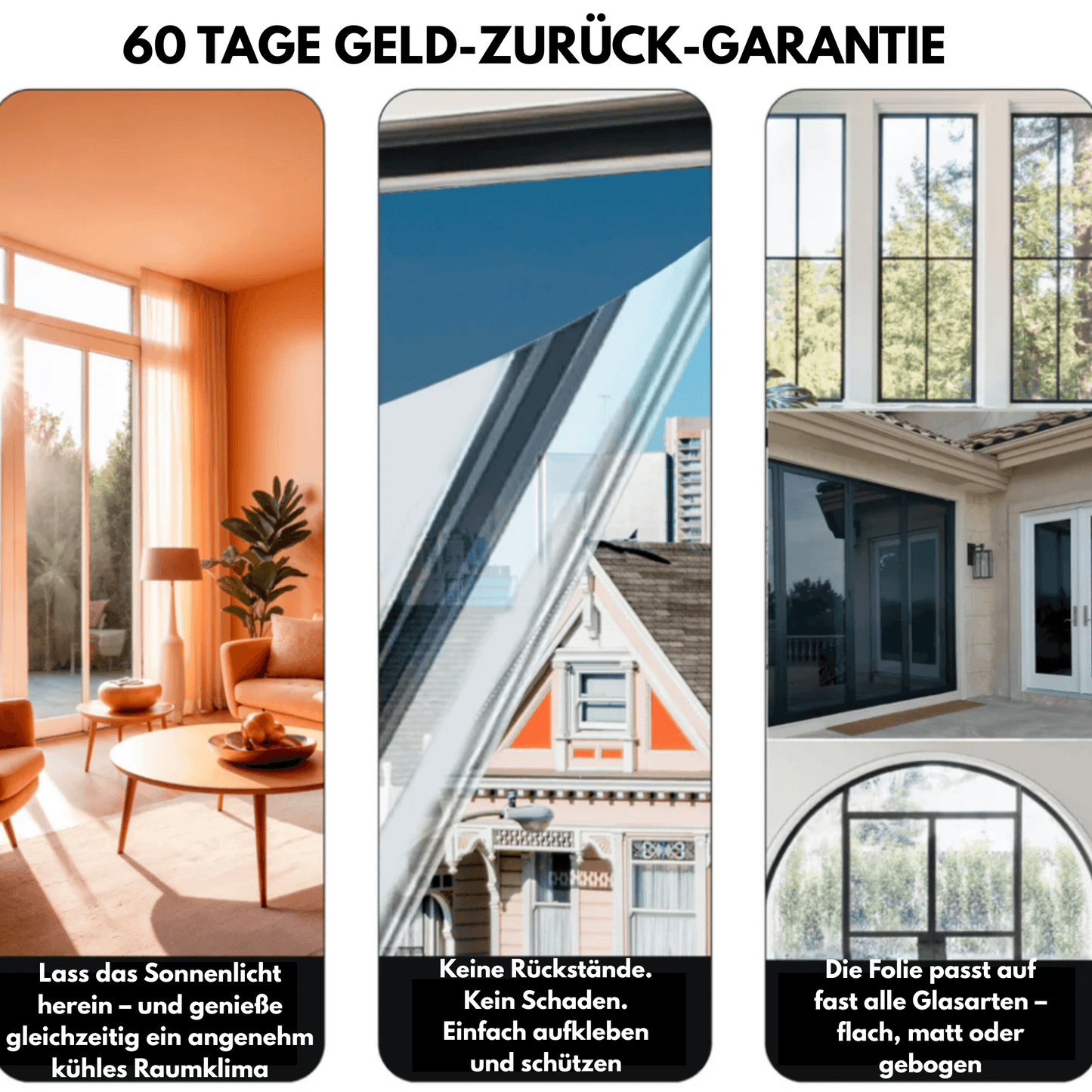 LunaFolie™ Sichtschutzfolie für Fenster
