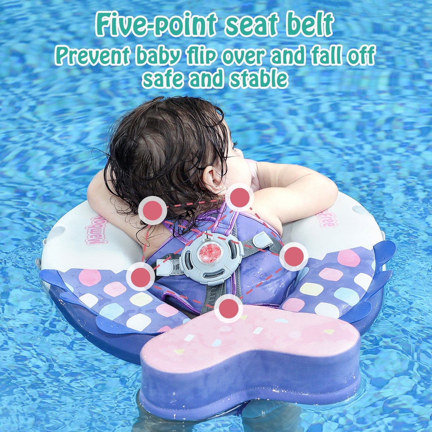 Mambobaby Float with Canopy Colorfish