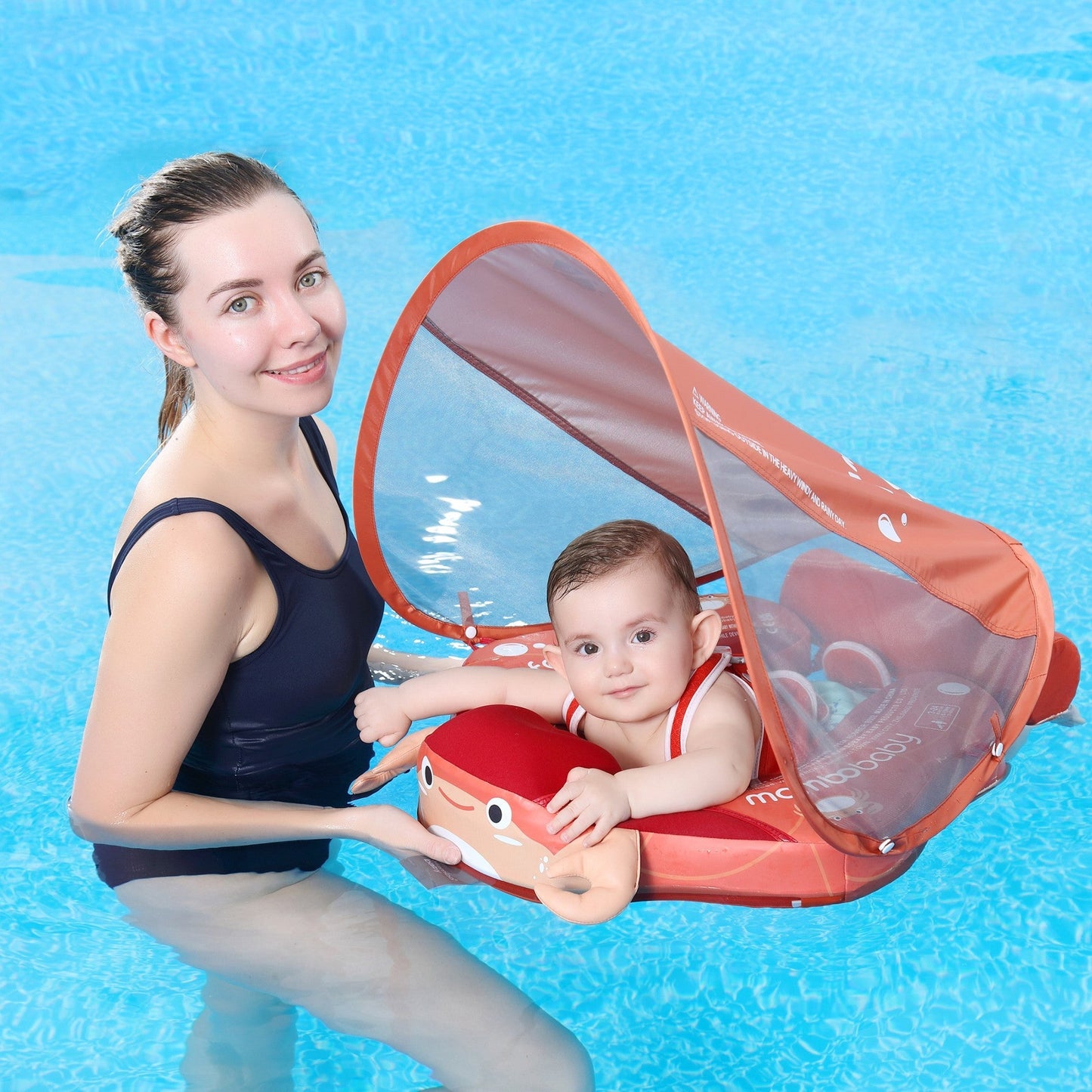 Mambobaby Swim Float Crab with Canopy