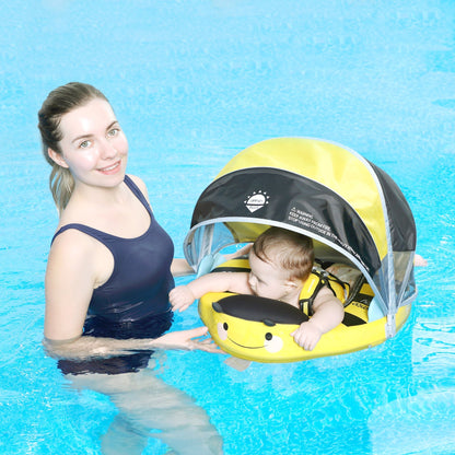 Mambobaby Swim Float with Canopy HoneyBee