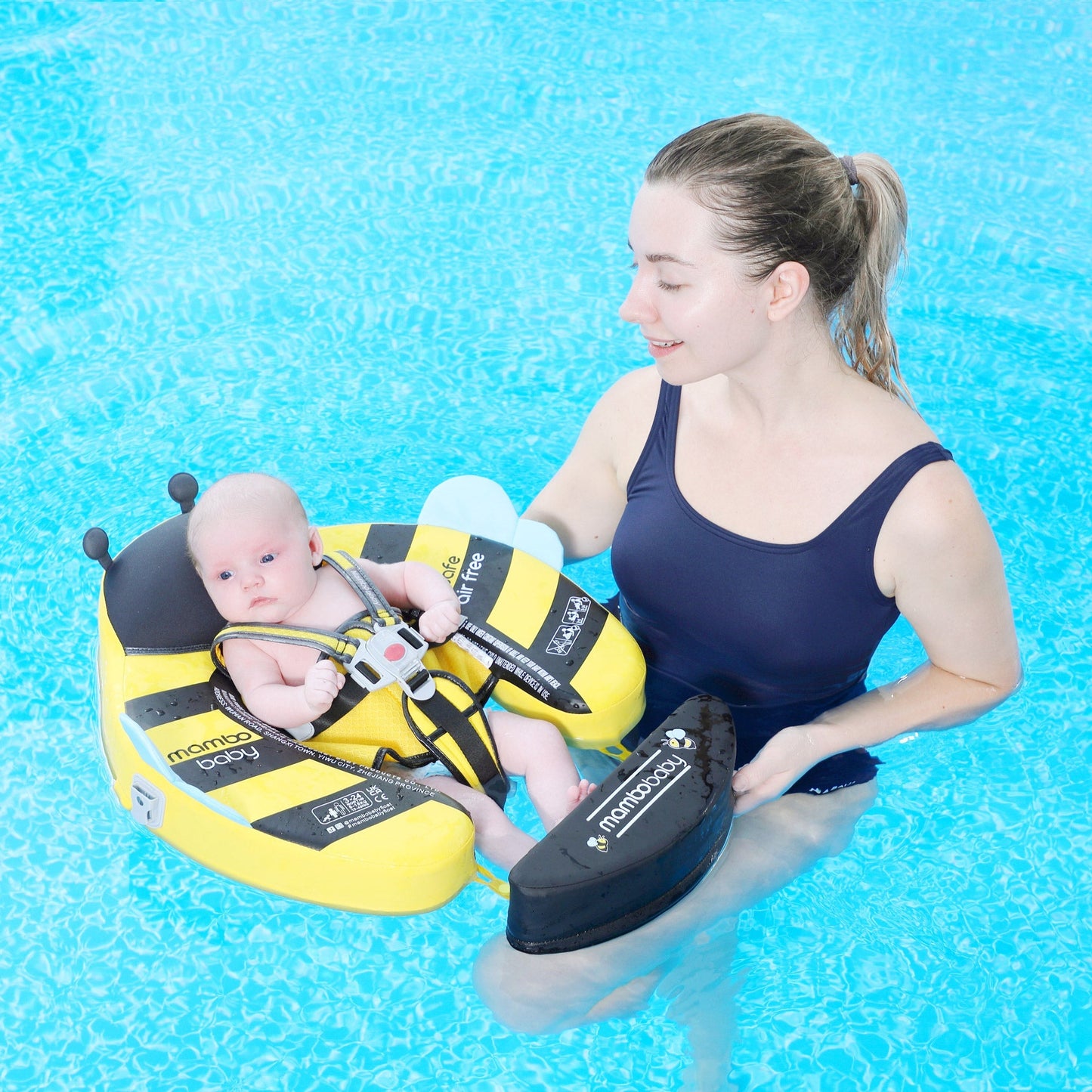 Mambobaby Swim Float HoneyBee with Canopy