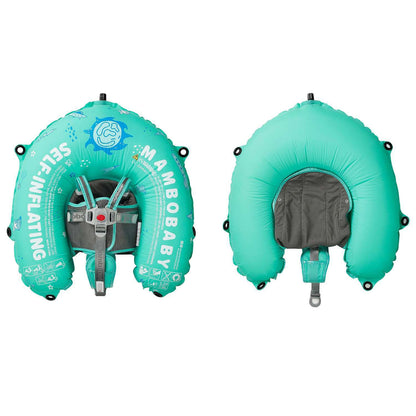 Mambobaby Self-Inflating Baby Swim Float with Canopy