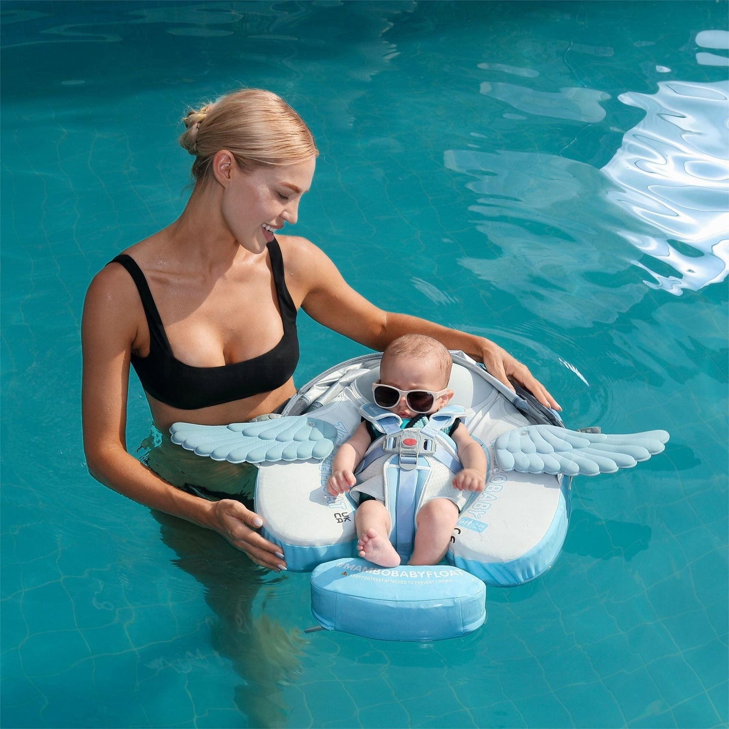 Mambobaby Angel Swim Float with Canopy