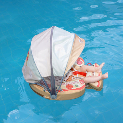 Mambobaby Pizza Swim Float with Canopy