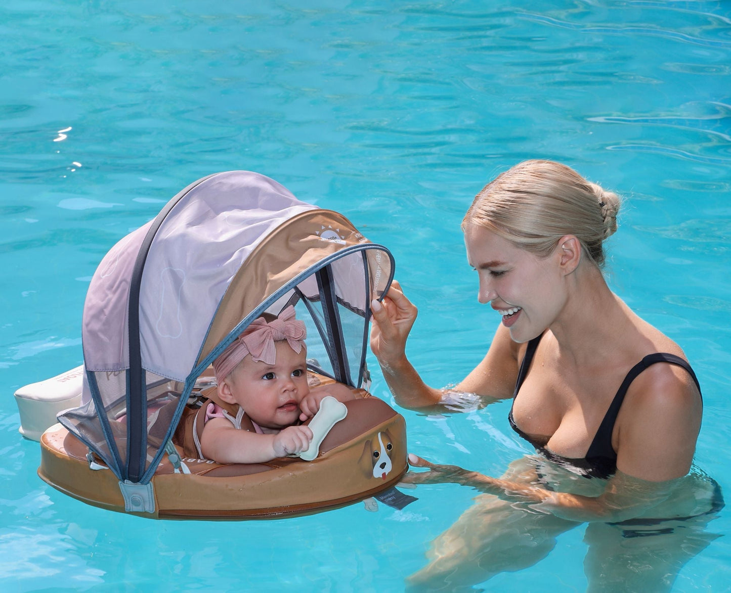 Mambobaby Puppy Swim Float with Canopy