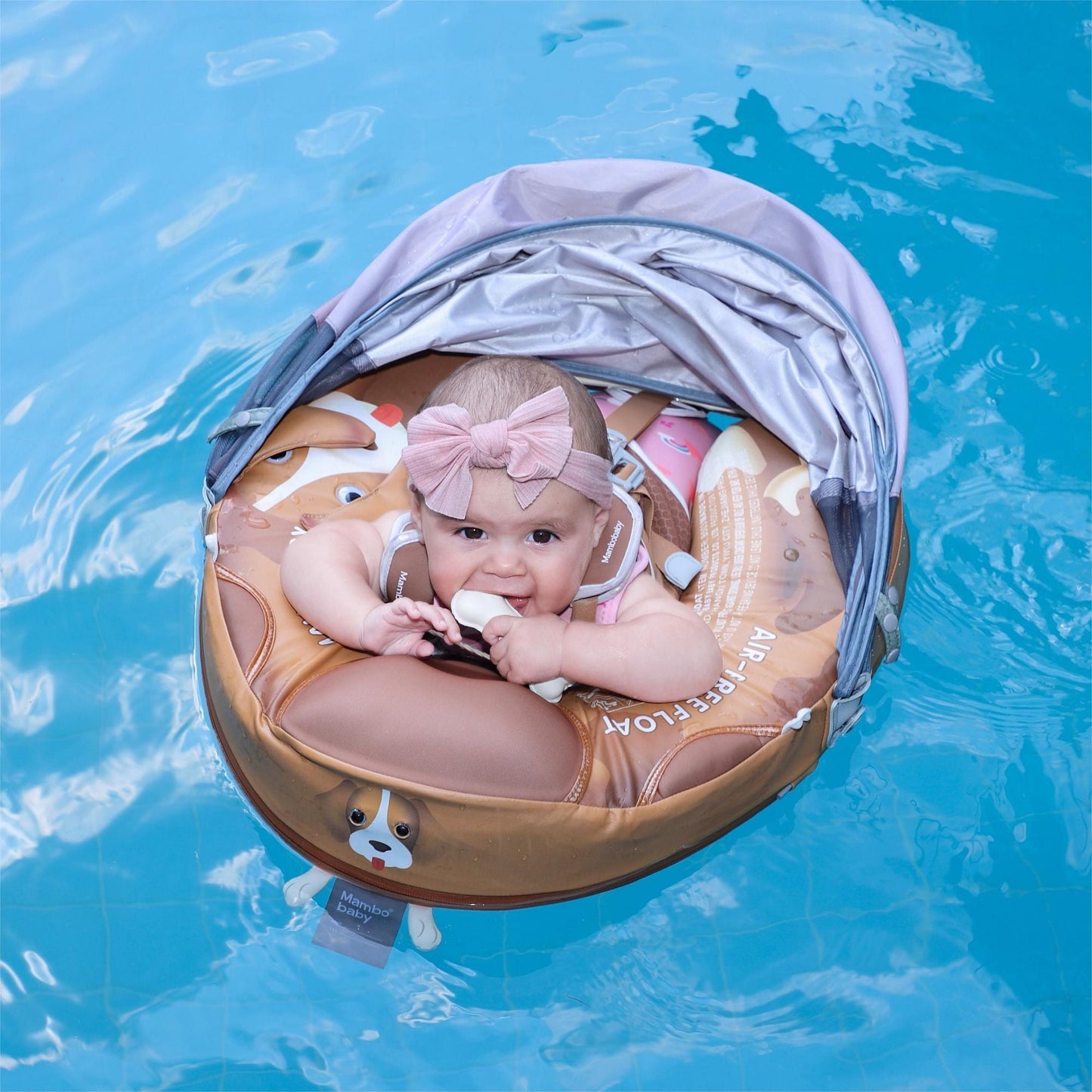 Mambobaby Puppy Swim Float with Canopy