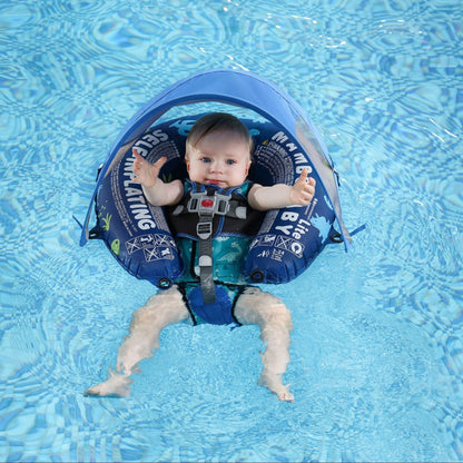 Mambobaby Self-Inflatable Baby Float with Canopy Lite