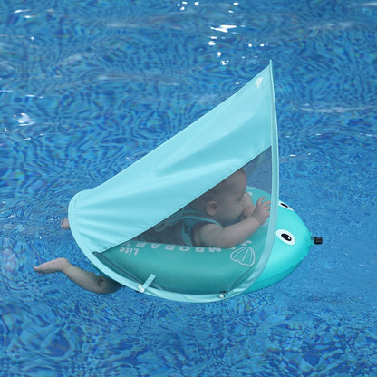 Mambobaby Self-Inflatable Baby Float with Canopy Lite